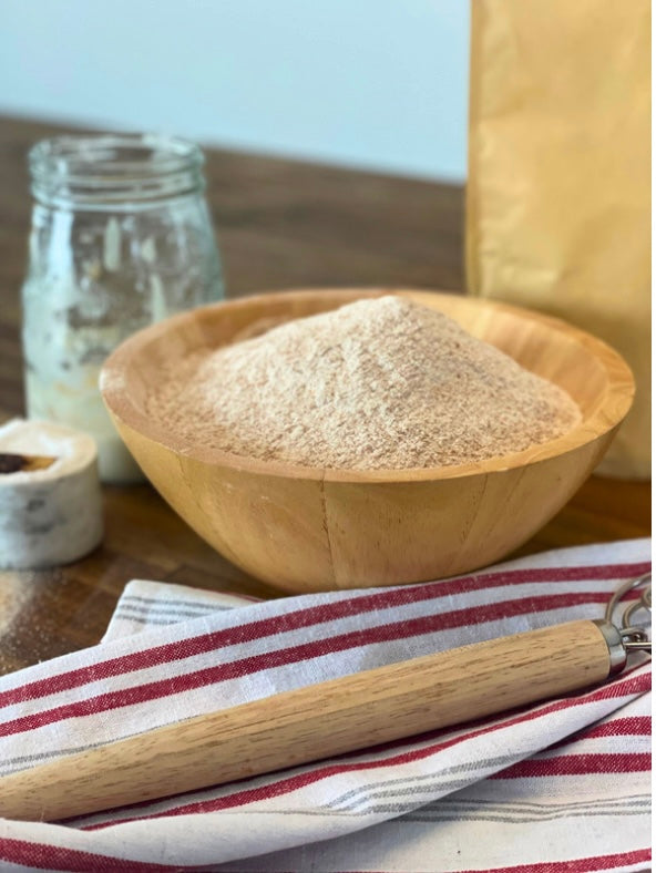Honey, Sea Salt & Flour - Freshly Milled Wheat Flour from locally grown & ground wheat
