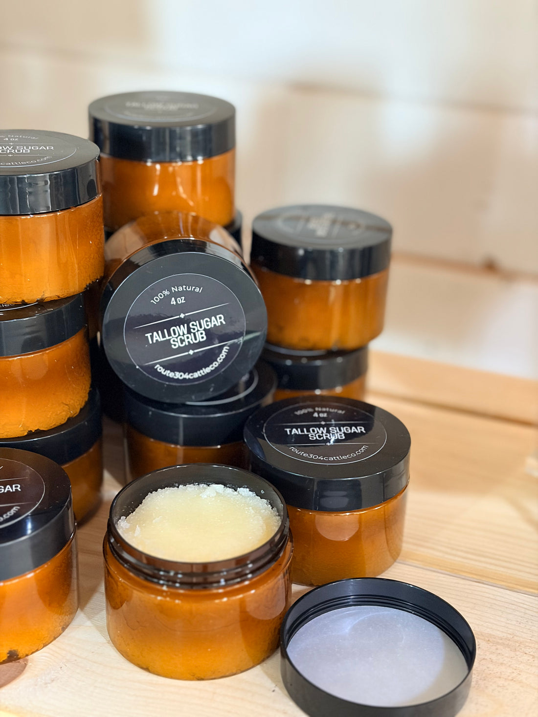 Tallow Sugar Scrub- peppermint