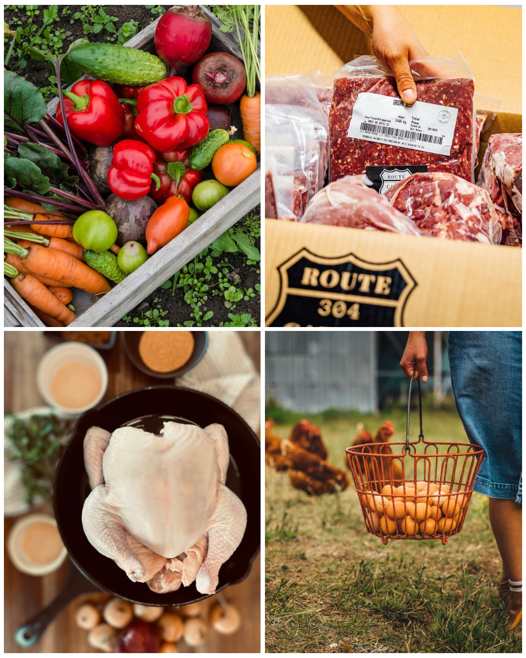 Subscription-MONTHLY farm basket (produce,eggs,& meat)